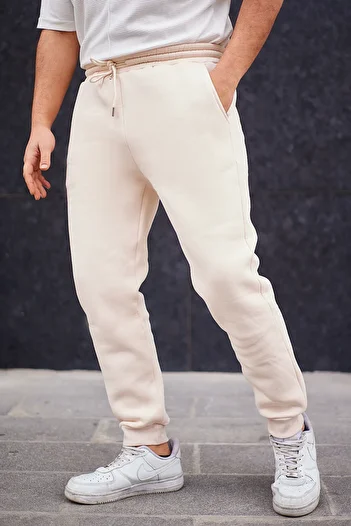 Trendyol Collection FleecE Cut StonE Color SwEAtPants - Elastic leg TMNAW21EA0264