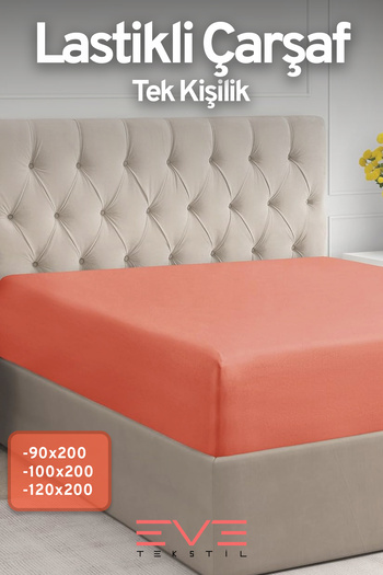 Eve Tekstil Single Rainforce Fabric Elastic Sheet and Pillow Case Set