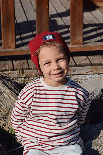 BABYBEK Burgundy Beanie