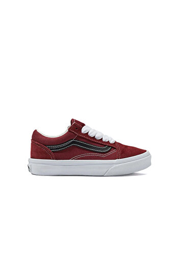 Vans Old Skool Red Children's Casual Shoes - Vn000Cyvmdb1