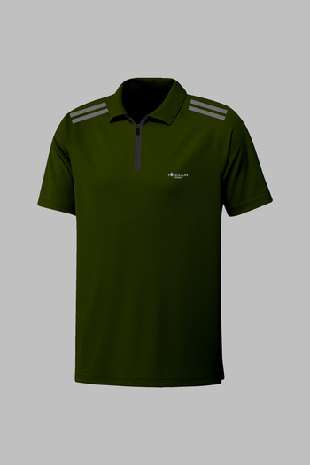 POSEIDON STORM Plus Size Men's Khaki Fabric Fit Short Sleeve Lapel Polo Neck T-Shirt 4Xl-10Xl