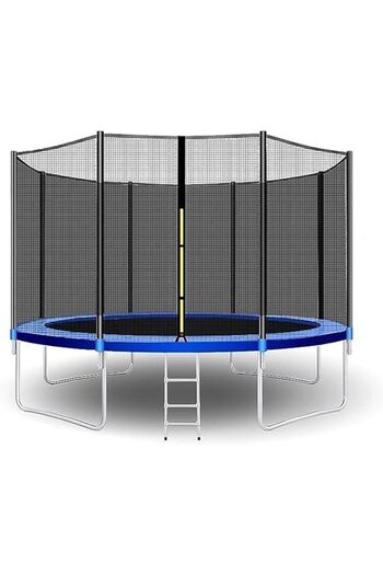 ALBADER Trampoline, Kids Outdoor Trampolines Jump With Safety Enclosure Trampoline 8FT