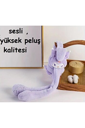 EBMER Kulakları Kalkan Hareketli Peluş Kulaklık Havalı Oynar Sesli Yüksek Peluş Kaliteli Kulaklik