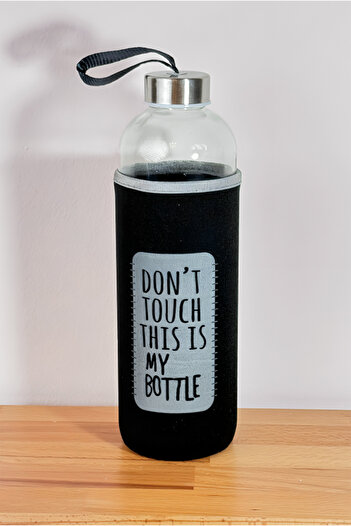 Mutfak Köşesi Healthy Glass Water Bottle 1000 Ml Water Bottle, 1lt Sports Water Bottle with Case