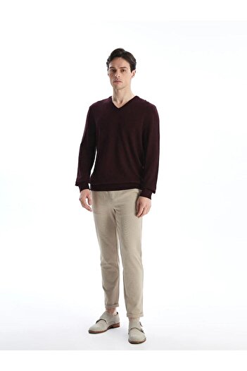 LC Waikiki LCWAIKIKI Classic V-neck Long Sleeve Men's Knitwear Sweater