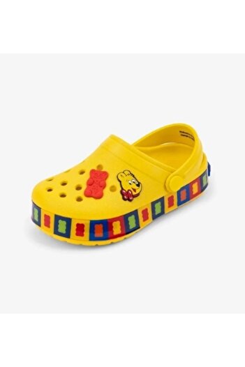 Haribo Sarı Unisex Çocuk Sargılı Eva Sandalet