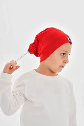 MAG FASHİON Boys' Beret Girls' Beret Woven Labeled Knitwear Beret