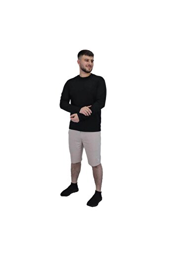 Giordano Men’s Interlock Crew Neck Long Sleeve Slim Fit Embroidery Liquid Touch Smart Collar Tees