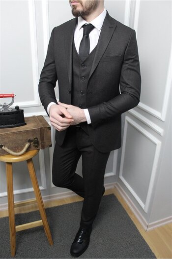 AGUSTİNİ Men's Brown Suit