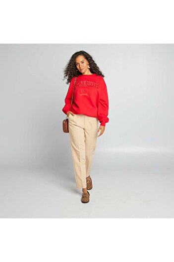 KIABI Varsity-style sweatshirt RED