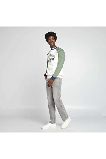 KIABI Colour block sweatshirt WHITE