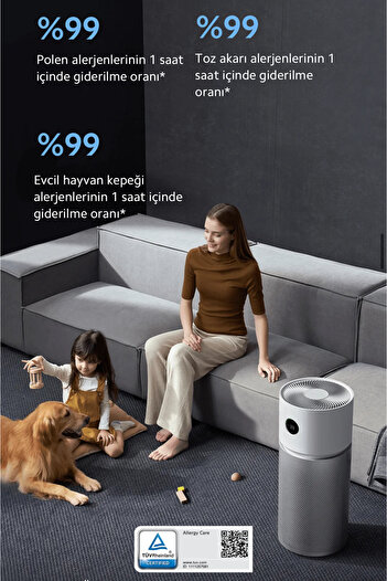 Xiaomi Yeni Nesil Teknolojili Premium Hava Temizleyici | Yüksek Verimli Filtreli | Alerjen Giderme 125m2