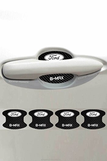 Kocamın Tasarımı 4-Piece Foil Set for Ford B-Max Model - Carbon Pattern Door and Scratch Protector