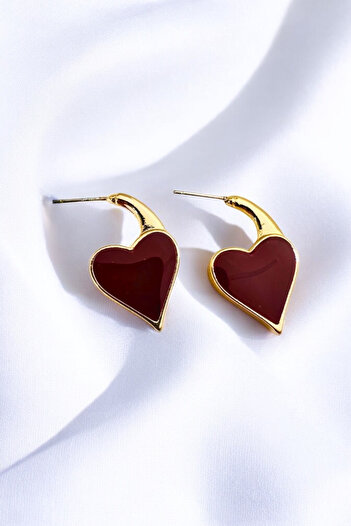 PETEK AKSESUAR MINILED MINIMAL SIDE HEART EARRING