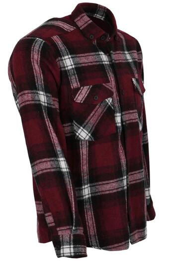 Modarar Men's Winter Double Pocket Lumberjack Shirt Classic Regular Fit Rar01107