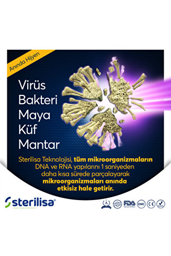 Sterilisa Darbeli Uvc Sterilizasyon Ve Dezenfeksiyon Cihazı -pro-taşınabilir Uv Dezenfektan