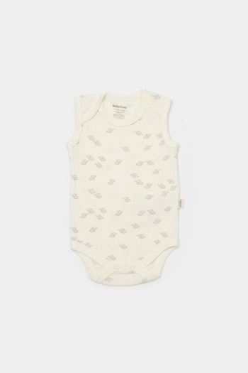 BabyCosy Organic Modal Elephant Printed 2-Piece Straps Unisex Baby Badi