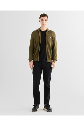 Gant Erkek Yeşil Regular Fit Fermuarlı Hırka