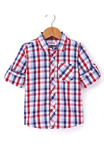 Babyhug Babyhug Cotton Woven Full Sleeves Checks Shirt- Multicolor