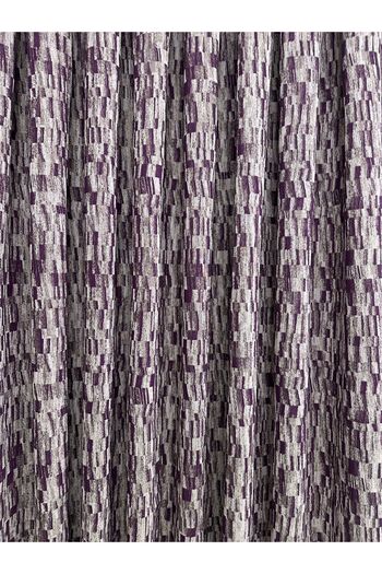 Taç Plum Detailed Rose Dried Floor Background Curtain 1/3 Close Pleat