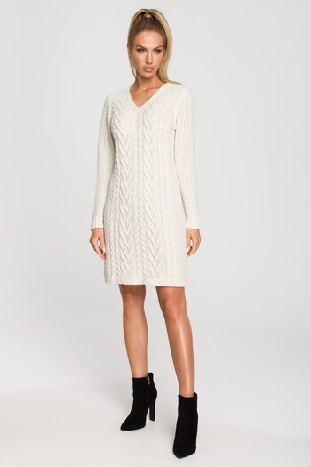 Made of Emotion Knitted dress with a cable-knit pattern