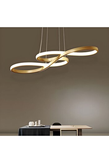 Lambadar Bacco Model Modern Sarkıt Led Beyaz Işık Ultra Power Led Avize Salon Mutfak Oda Hol Ledli Avize
