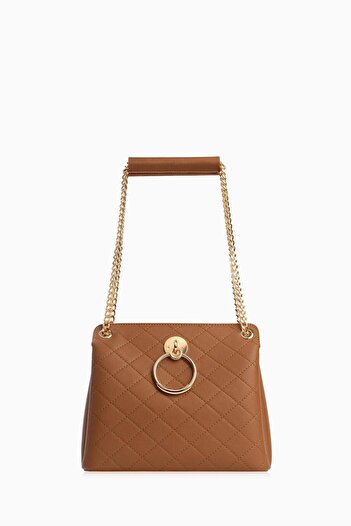 Tuğba Zincir Askılı Satchel Çanta - Taba
