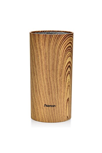 Fissman Round Shaped Kitchen Knife Organizer Brown 11 x 22cm