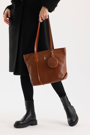 Aron Atelier Veronika Tan Soft Leather Women's Shoulder Bag