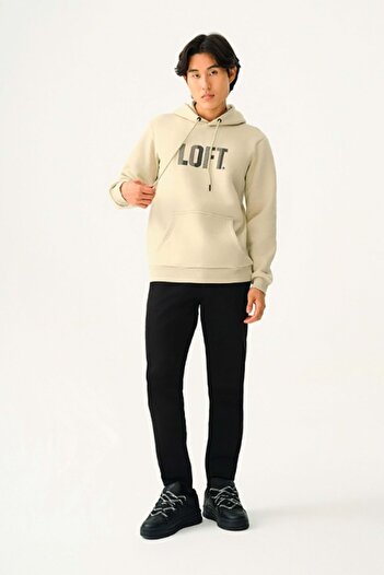 Loft 2038246   Men's Sweatshirt - Regular Fit - Stone Color - XL - St07845-Stone Color-Xl