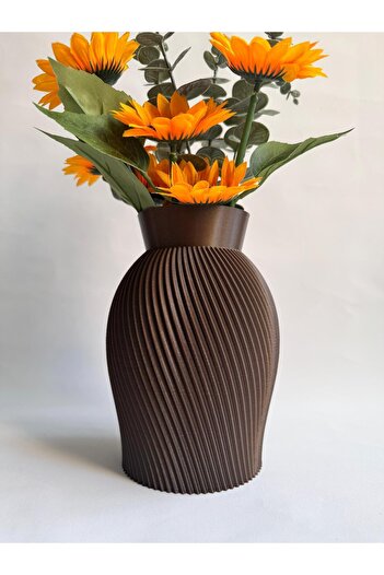 Limon 3D Desing Stylish and Decorative Durable Bead Vase for Living Room - Unbreakable Plastic