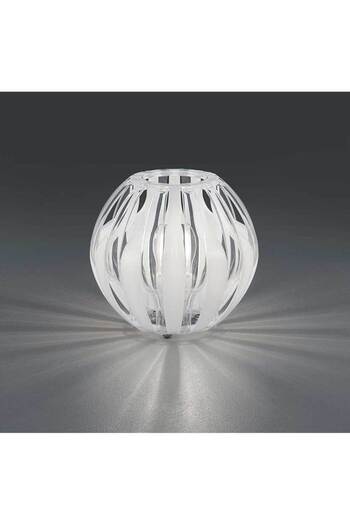 Homelux Pumpkin Lamp, D=20 Cm, 40 W, White, E27