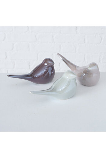 Homelux Bird Decoration, 16x7x7 Cm, Dolomite, Light Grey