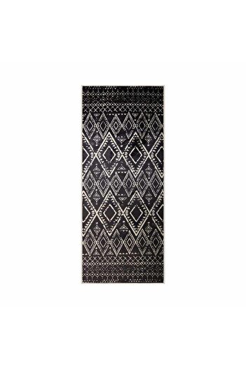 Homelux Berenice Anti-slip Rug, Rectangular, 80x200 Cm, Oriental, Black, White, 60% Cotton