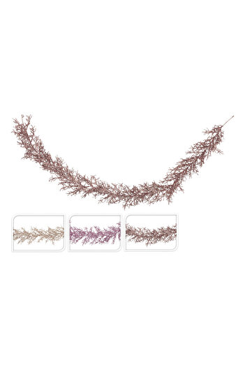 Homelux Christmas Garland 150 Cm, Available In 3 Colors: Champagne/pink/burgundy