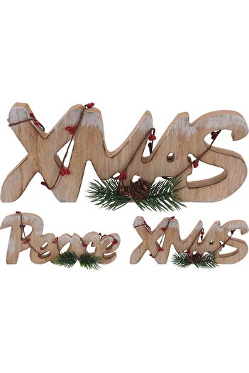 Homelux Wooden wall decor, christmas / peace