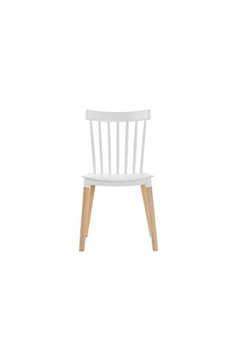 Homelux Scaun White Forest, Polipropilena, Picioare Din Lemn
