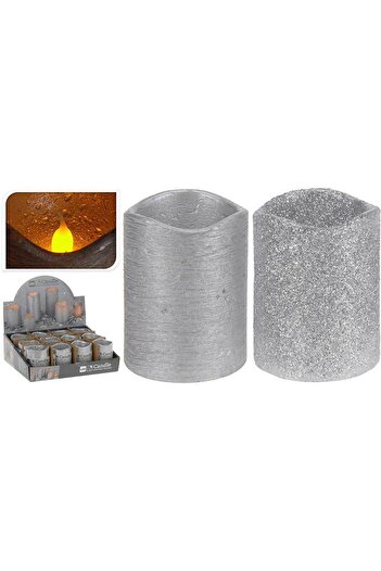 Homelux Candle led 5x6, 5 cm, silver