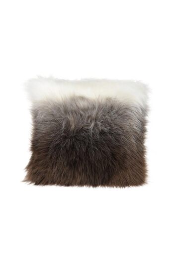 Homelux Decorative pillow Faux fur, 45x45 cm, zipper,white/brown