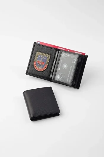 Gazi Ticaret Genuine Leather Gendarmerie Package - Genghis Emblem Wallet