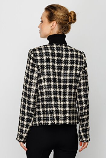 Ekol Women's Chanel Jacket 4121 Black