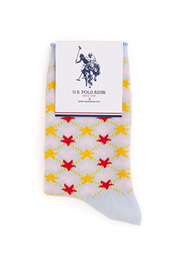 U.S. Polo Assn. Kız Çocuk 2'li Soket Çorap 50298852-VR003