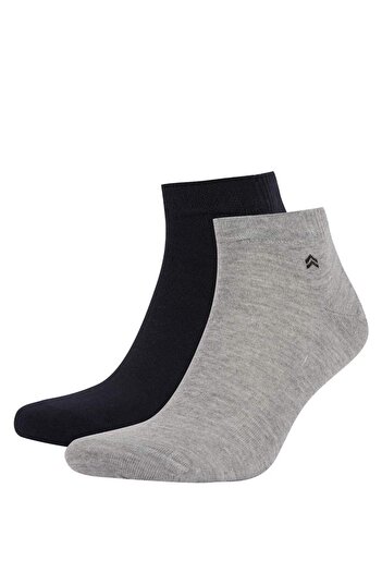 DeFacto Men's Seamless 2-Piece Bamboo Booties Socks Y0471azns