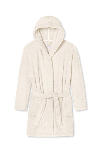 Schiesser Bademantel Teddy Fleece Bade-mantel Sauna Morgen-mantel Lounge
