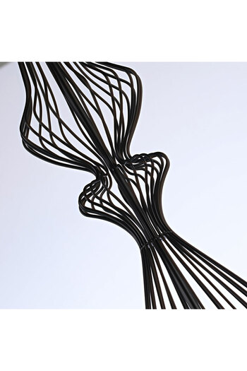Homelux Irma Pendulum 19x19x90 Cm, E27, 40 W, Textile Lamp, Metal, Black
