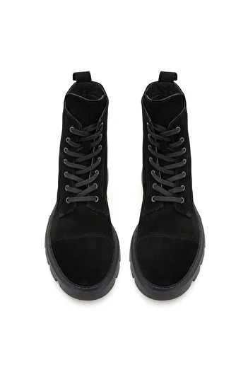 Desa Ανδρικές δερμάτινες μπότες Emilla Black Suede