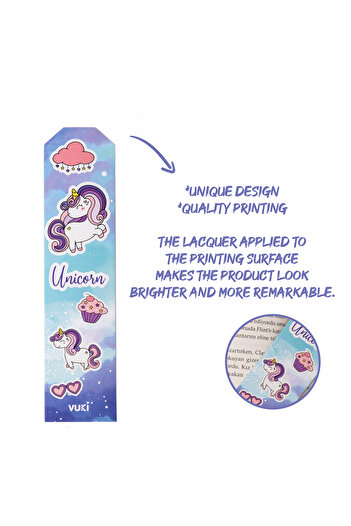 VUKİ Паперова закладка Unicorn