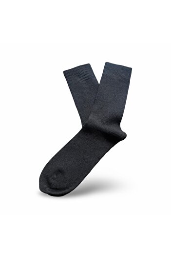 Endemique Studio Endémique Studio The Wool Plain Black-Erkek Çorap