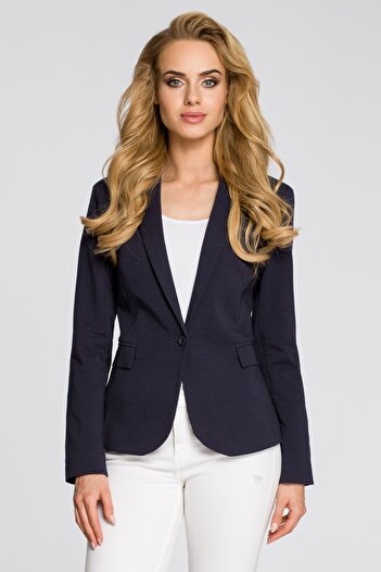 Made of Emotion Fitted blazer fastened with a button