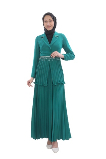 PHELDA Green Pleated Chain Set - 118 Model